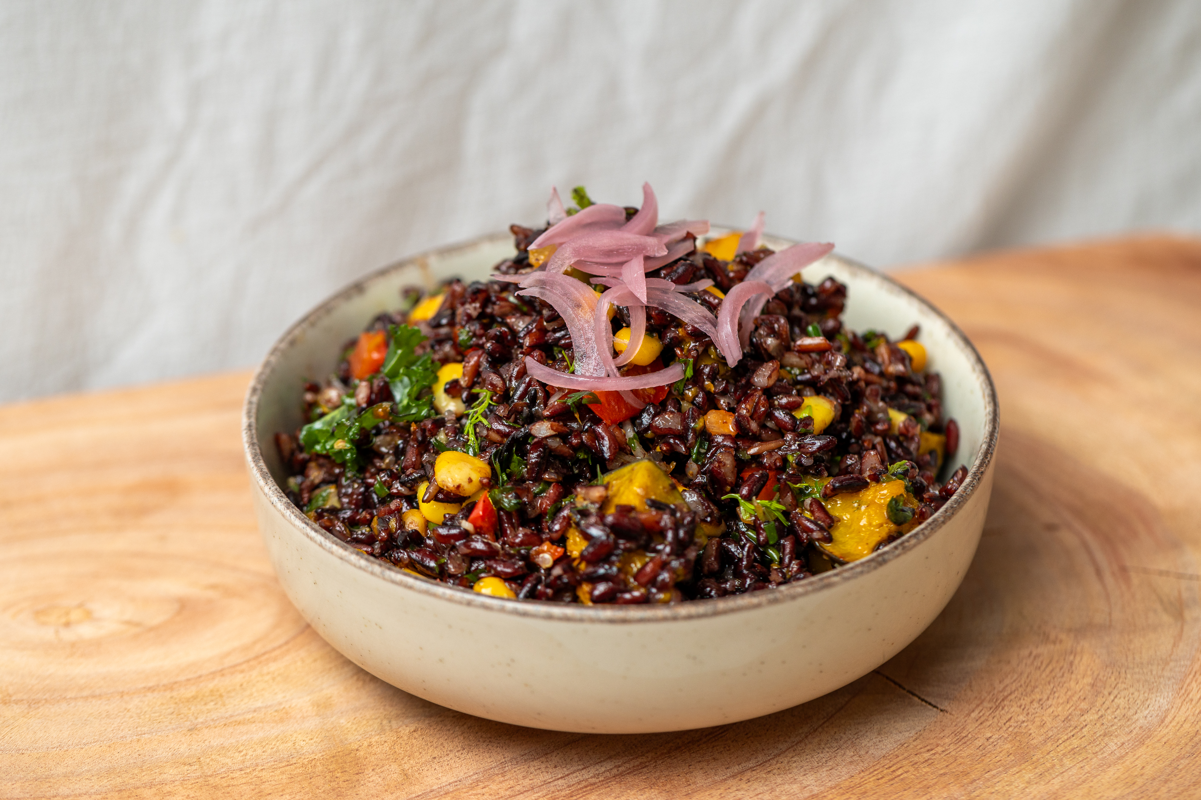 Bowl with roasted vegetables