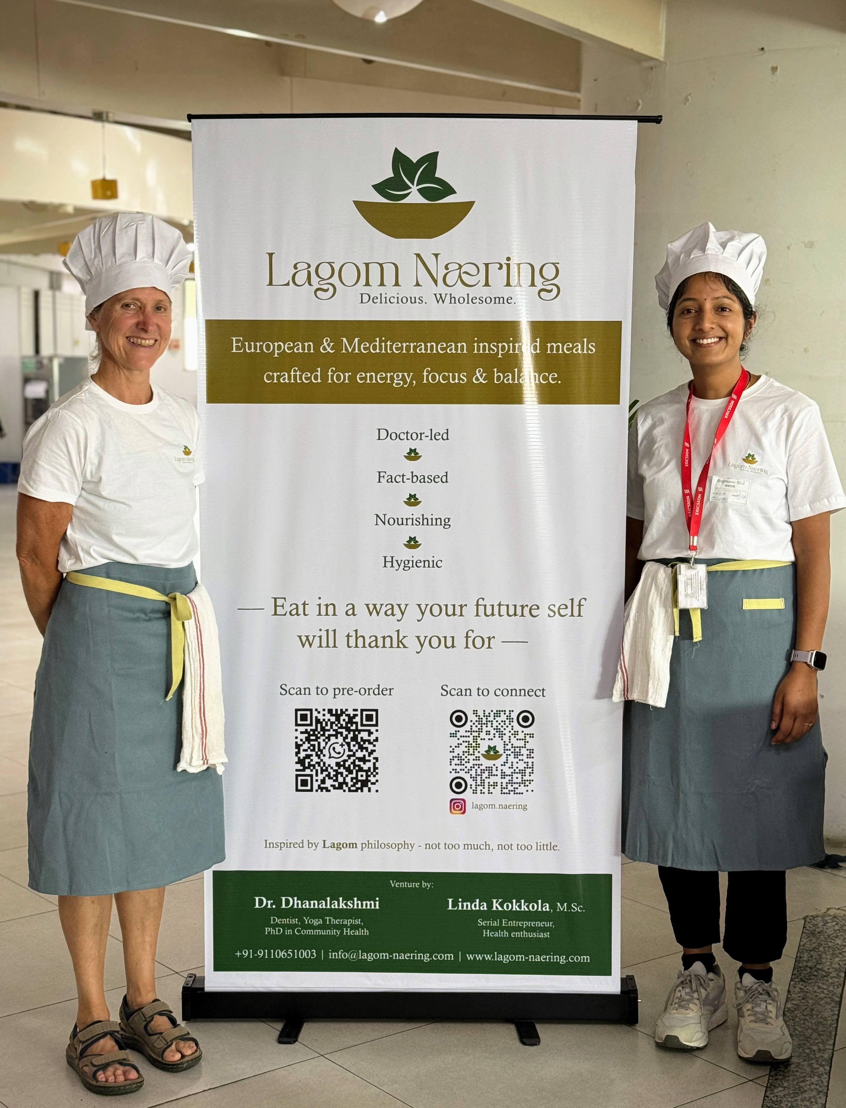 The Lagom Næring team at a food event